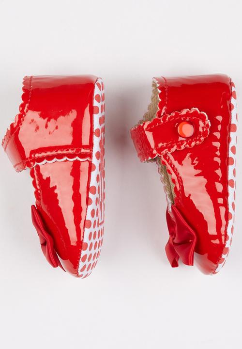 Pop Candy - Mary Jane Shoes With Bows Red