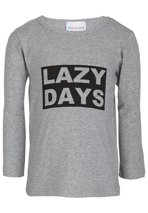 Pop Candy - Printed L/S Tee Grey