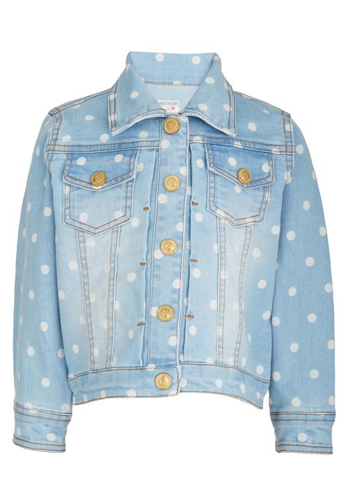 Pop Candy - Girls Denim Jacket Pale Blue
