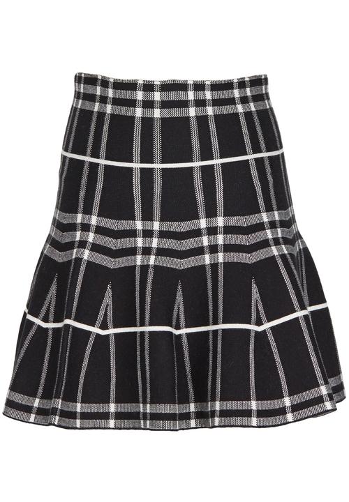 Pop Candy - Check Skirt Black