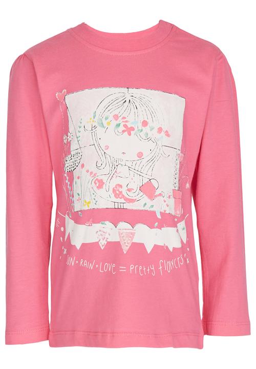 Pop Candy - Printed Tee Mid Pink