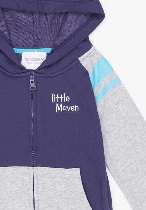 Pop Candy - Colourblock Hoodie Multi-colour
