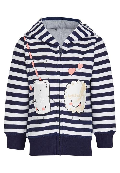 Pop Candy - Zip Through Hoodie Navy