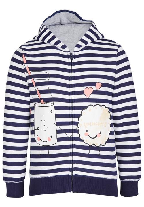 Pop Candy - Zip Through Hoodie Navy