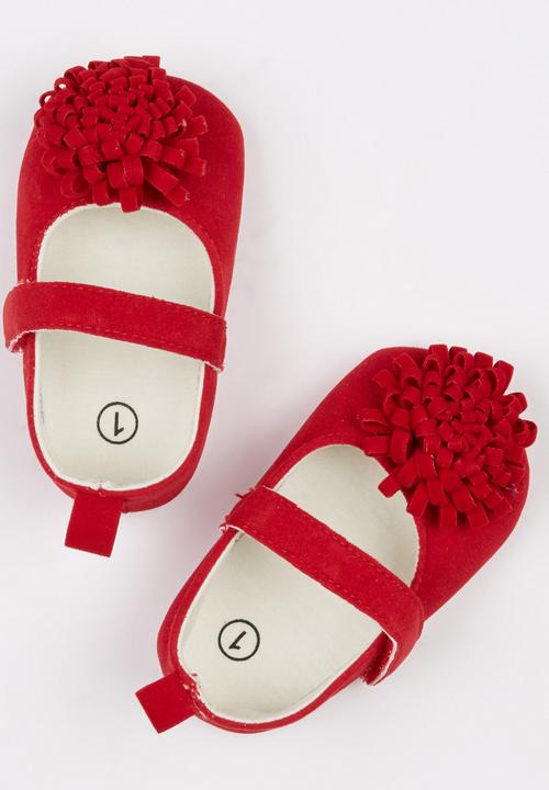 Pop Candy - Suede Mary Jane Pumps Red