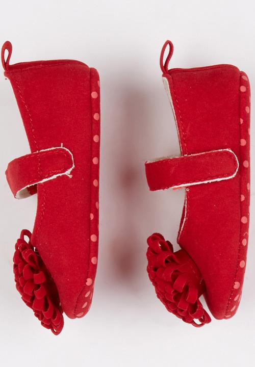 Pop Candy - Suede Mary Jane Pumps Red