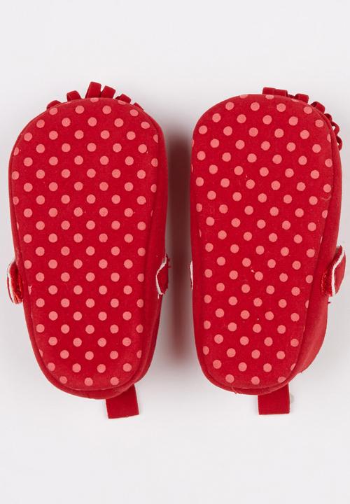 Pop Candy - Suede Mary Jane Pumps Red
