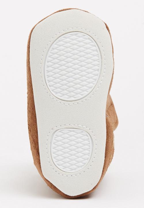 Pop Candy - Sherpa Lined Boots Mid Brown