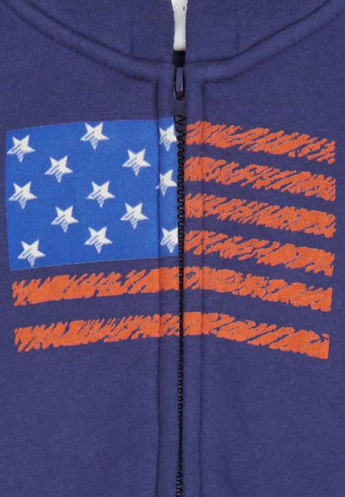Pop Candy - Printed Hoodie Navy