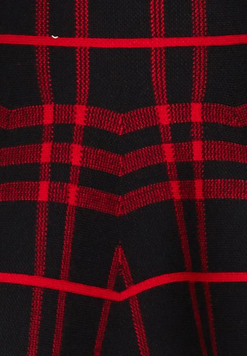 Pop Candy - Check Skirt Red