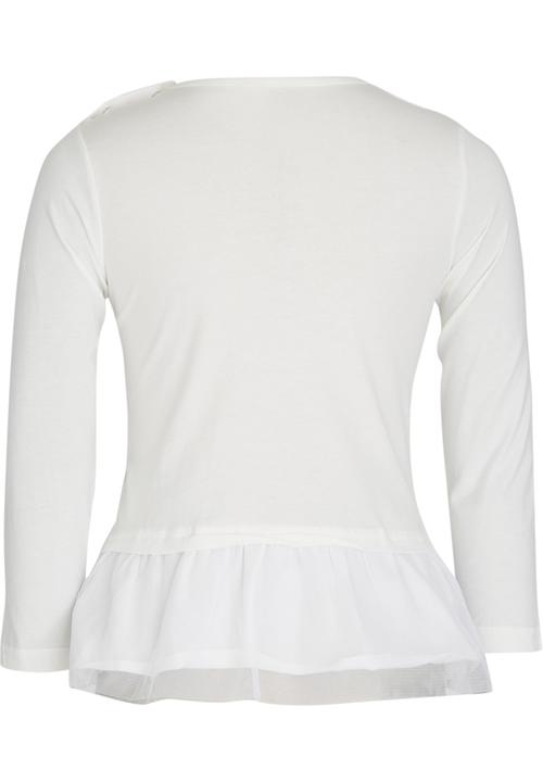Pop Candy - Mesh Trim Tee White