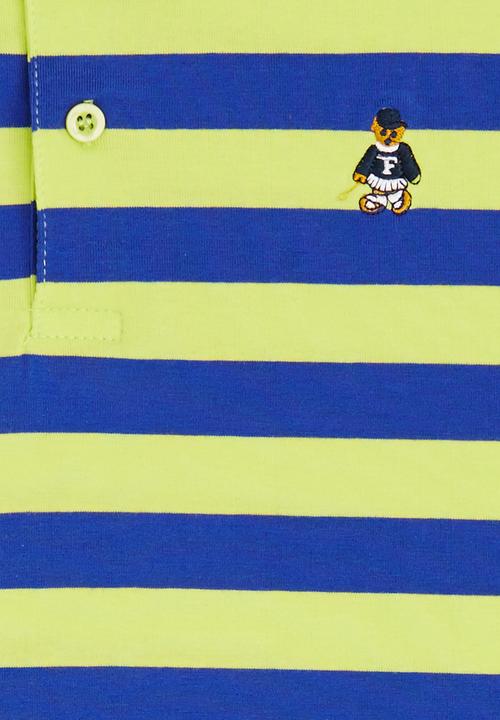Pop Candy - Stripe Rugby Tee Multi-colour