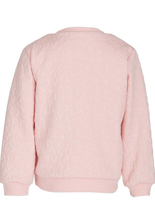Pop Candy - Lined Sweater With Badge Detail Pale Pink