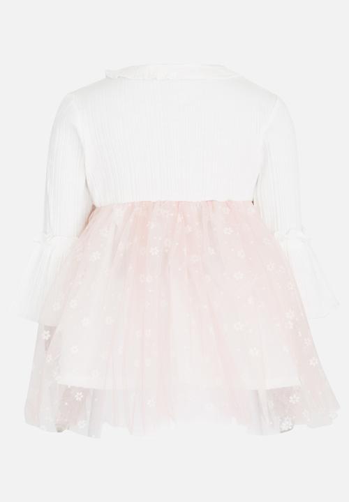 Pop Candy - Tulle Combo Dress Pale Pink