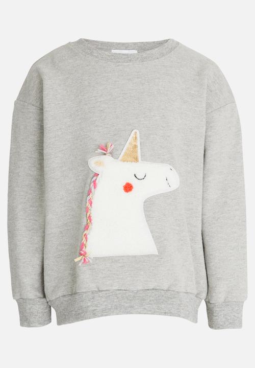 Pop Candy - Unicorn sweat top - grey
