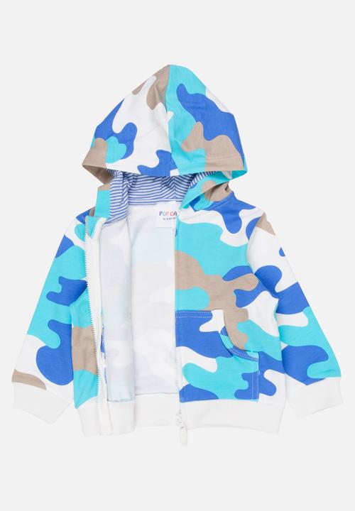 Pop Candy - Camo Hoodie Blue
