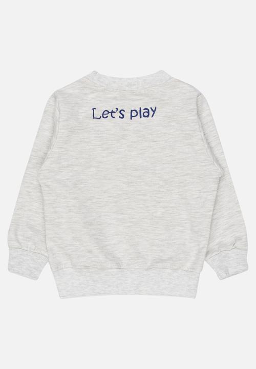 Pop Candy - Boys Long Sleeve Sweat Top Grey
