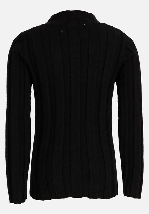 Pop Candy - Girls  Mock Neck Long Sleeve Top Black