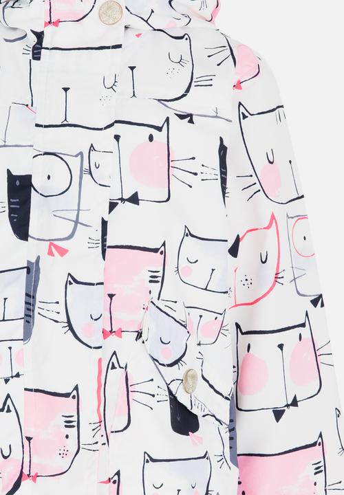 Pop Candy - Girls Printed Hoodie White