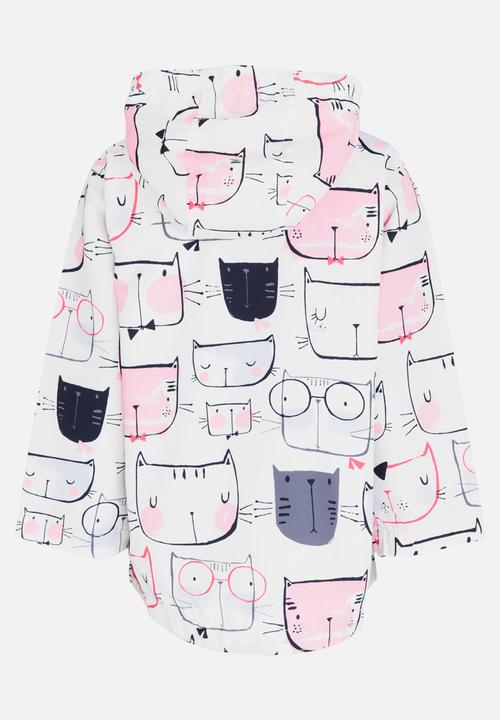Pop Candy - Girls Printed Hoodie White