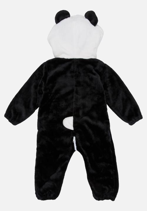 Pop Candy - Panda Onesie Black and White