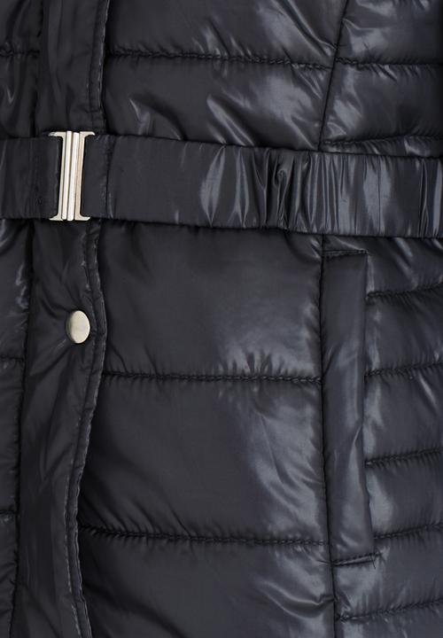 Pop Candy - Puffer hooded jacket - charcoal