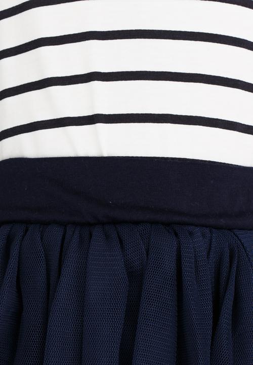 Pop Candy - Long Sleeve Tutu Dress Navy