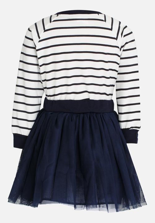 Pop Candy - Long Sleeve Tutu Dress Navy