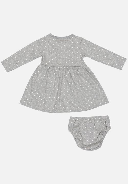 Pop Candy - 2 Piece Dress Set Grey
