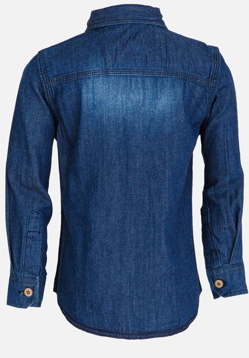 Pop Candy - Denim long sleeve shirt - blue