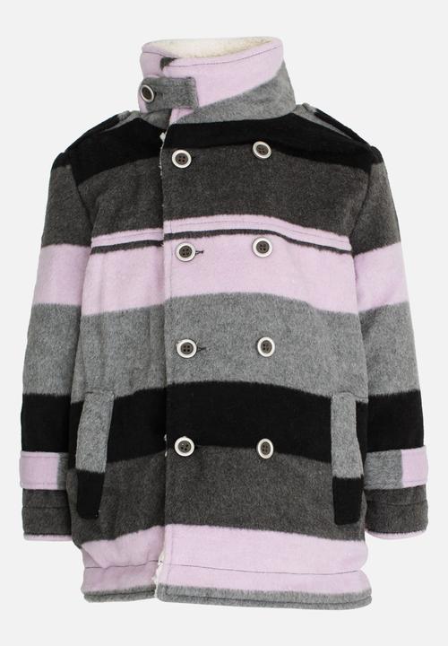 Pop Candy - Girls Stripe Jacket Multi-colour