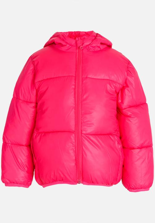 Pop Candy - Girls Puffer Jacket Mid Pink