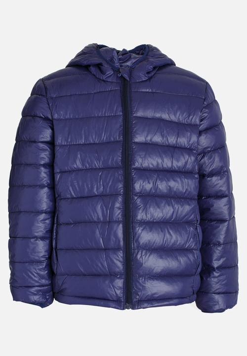 Pop Candy - Puffer Jacket Dark Purple