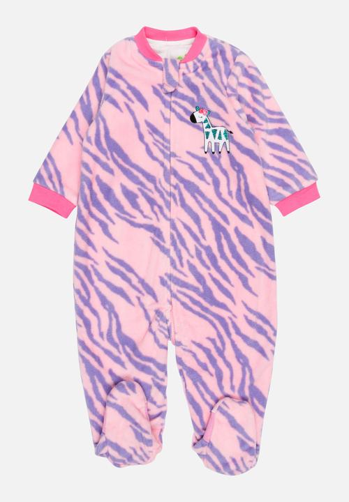 Pop Candy - Printed giraffe bodysuit - pink & purple