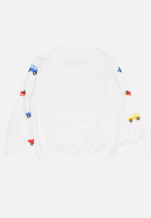 Pop Candy - Boys Long Sleeve Sweat Top White