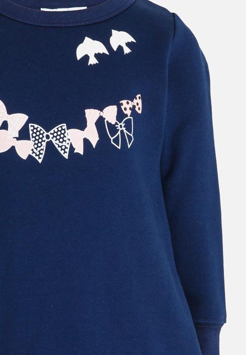 Pop Candy - Girls  Long Sleeve Sweat Top Navy