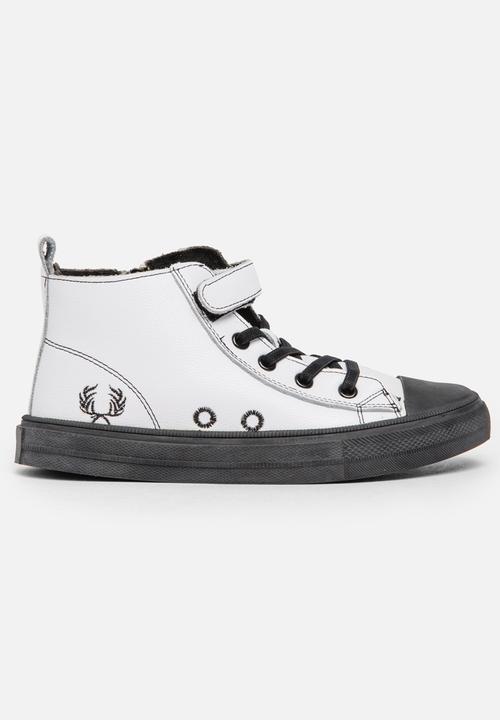 Pop Candy - Boys Hi Top Sneaker White