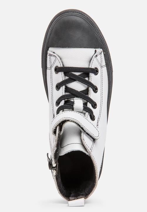 Pop Candy - Boys Hi Top Sneaker White
