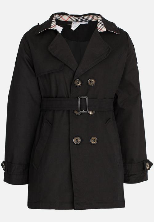 Pop Candy - Trench Jacket Black