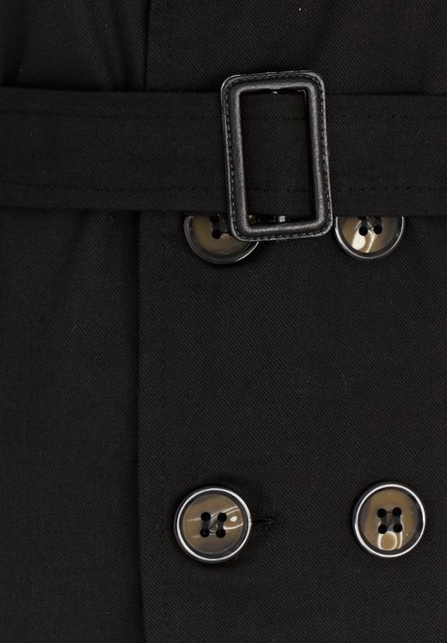 Pop Candy - Trench Jacket Black