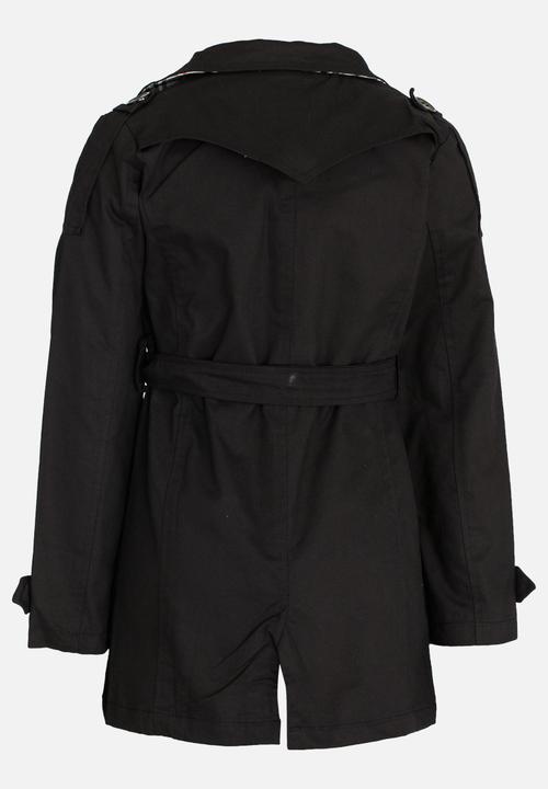 Pop Candy - Trench Jacket Black