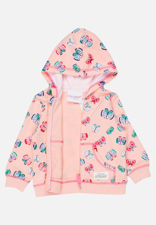 Pop Candy - Butterfly Hoodie Mid Pink