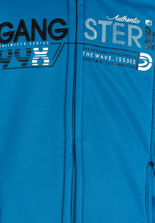 Pop Candy - Gangster printed jacket - blue