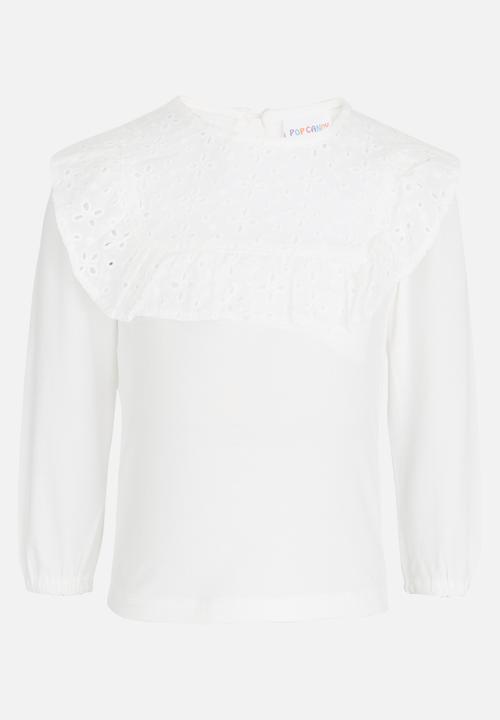 Pop Candy - Long Sleeve Blouse White