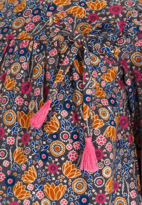 Pop Candy - Long Sleeve Printed Dress Multi-colour