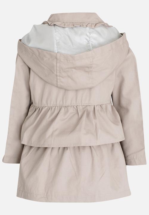 Pop Candy - Girls  Hooded Jacket Stone