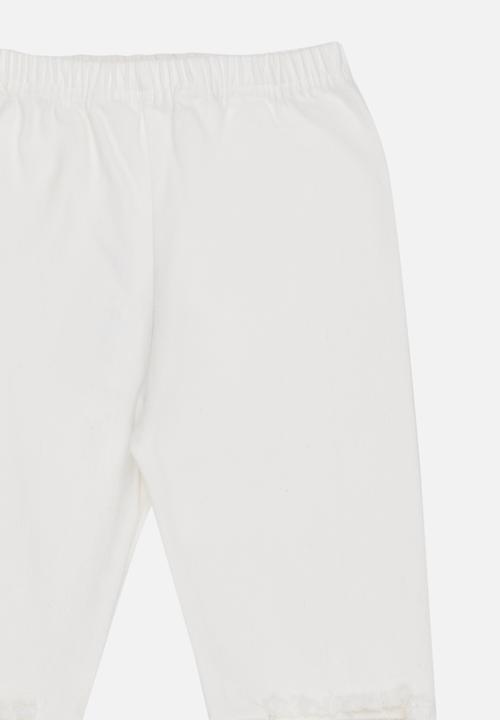 Pop Candy - Ripped Skinny Jeans White