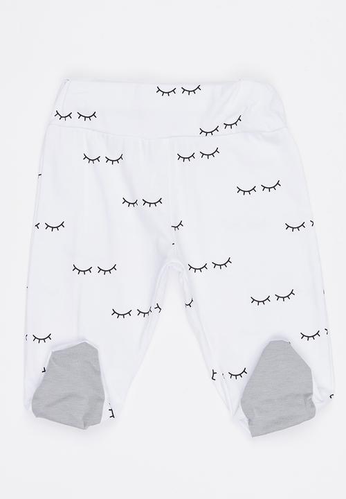 Pop Candy - Printed Pull On Pant White