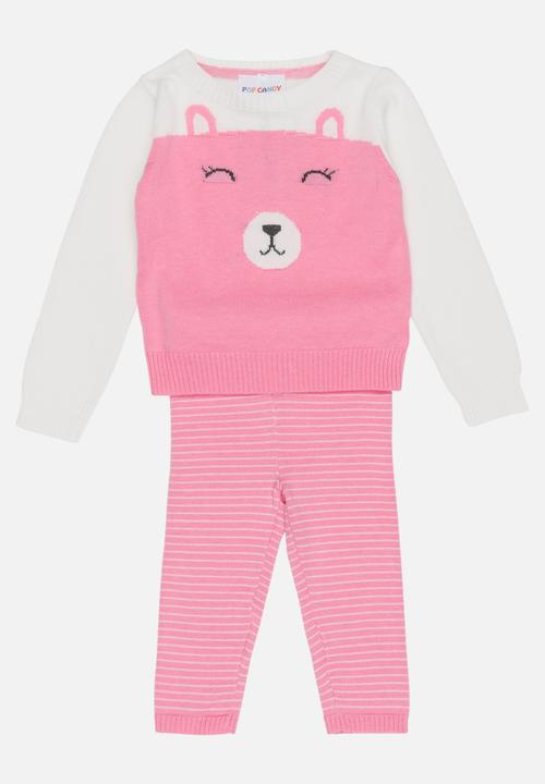 Pop Candy - Printed 2 Piece Set Mid Pink