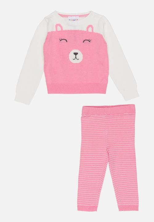Pop Candy - Printed 2 Piece Set Mid Pink